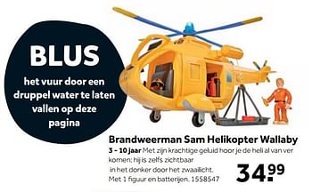 Aanbiedingen Brandweerman sam helikopter wallaby - remote_pf_nl.BRANDweerman Sam - Geldig van 25/09/2017 tot 10/12/2017 bij Intertoys