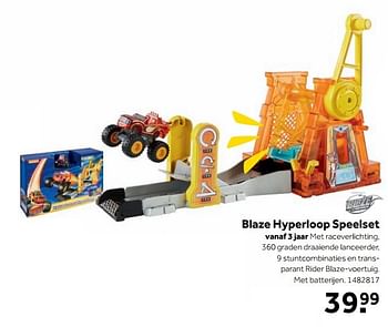 Aanbiedingen Blaze hyperloop speelset - Blaze - Geldig van 25/09/2017 tot 10/12/2017 bij Intertoys