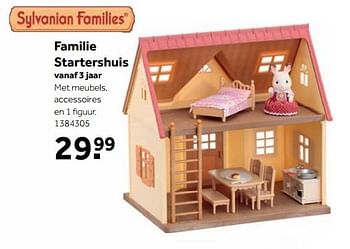 Aanbiedingen Familie startershuis - Sylvanian Families - Geldig van 25/09/2017 tot 10/12/2017 bij Intertoys