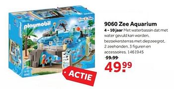 Aanbiedingen 9060 zee aquarium - Playmobil - Geldig van 25/09/2017 tot 10/12/2017 bij Intertoys