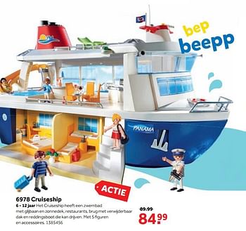 Aanbiedingen 6978 cruiseship - Playmobil - Geldig van 25/09/2017 tot 10/12/2017 bij Intertoys