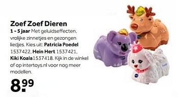 Aanbiedingen Zoef zoef dieren patricia poedel - Zoef Zoef Dieren - Geldig van 25/09/2017 tot 10/12/2017 bij Intertoys