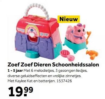 Aanbiedingen Zoef zoef dieren schoonheidssalon - Zoef Zoef Dieren - Geldig van 25/09/2017 tot 10/12/2017 bij Intertoys