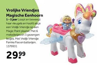 Aanbiedingen Vrolijke vriendjes magische eenhoorn - Vrolijke Vriendjes - Geldig van 25/09/2017 tot 10/12/2017 bij Intertoys