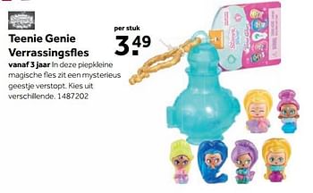 Aanbiedingen Teenie genie verrassingsfles - Slimmer &amp; Shine - Geldig van 25/09/2017 tot 10/12/2017 bij Intertoys