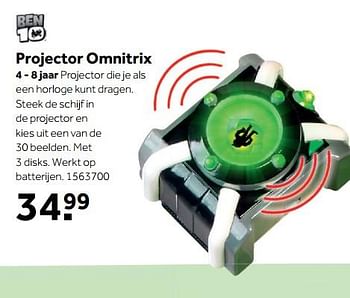 Aanbiedingen Projector omnitrix - Ben 10 - Geldig van 25/09/2017 tot 10/12/2017 bij Intertoys