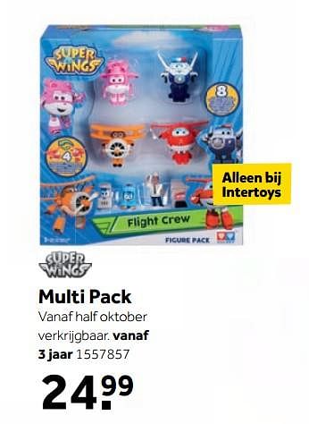 Aanbiedingen Multi pack - Super Wings  - Geldig van 25/09/2017 tot 10/12/2017 bij Intertoys