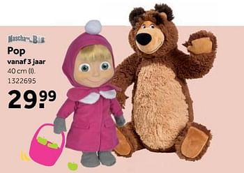 Aanbiedingen Pop - Masha &amp; the Bear - Geldig van 25/09/2017 tot 10/12/2017 bij Intertoys