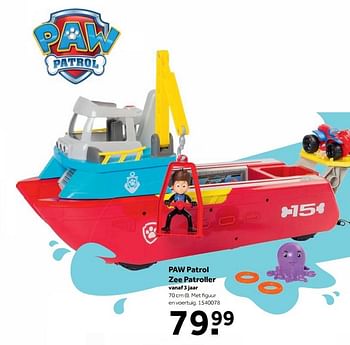 Aanbiedingen Paw patrol zee patroller - PAW  PATROL - Geldig van 25/09/2017 tot 10/12/2017 bij Intertoys