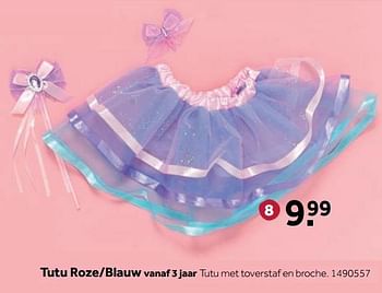 Aanbiedingen Tutu roze-blauw - Huismerk - Intertoys - Geldig van 25/09/2017 tot 10/12/2017 bij Intertoys