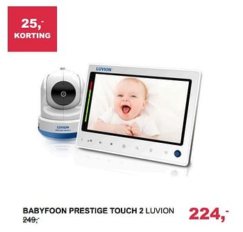 Aanbiedingen Babyfoon prestige touch 2 luvion - Luvion - Geldig van 25/09/2017 tot 06/10/2017 bij Baby & Tiener Megastore