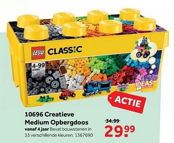 Aanbiedingen 10696 creatieve medium opbergdoos - Lego - Geldig van 25/09/2017 tot 10/12/2017 bij Intertoys