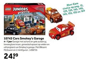 Aanbiedingen 10743 cars smokey`s garage - Lego - Geldig van 25/09/2017 tot 10/12/2017 bij Intertoys