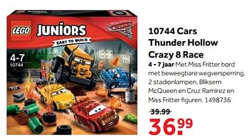 Aanbiedingen 10744 cars thunder hollow crazy 8 race - Lego - Geldig van 25/09/2017 tot 10/12/2017 bij Intertoys