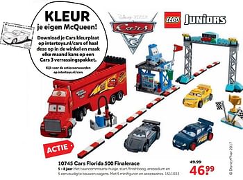 Aanbiedingen 10745 cars florida 500 finalerace - Lego - Geldig van 25/09/2017 tot 10/12/2017 bij Intertoys