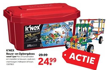 Aanbiedingen K`nex bouw- en opbergdoos - K'Nex - Geldig van 25/09/2017 tot 10/12/2017 bij Intertoys