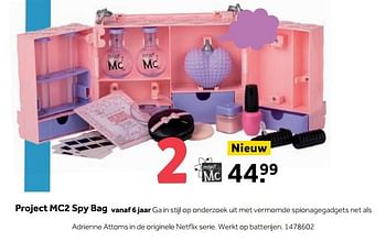 Aanbiedingen Project mc2 spy bag - Project MCÂ² - Geldig van 25/09/2017 tot 10/12/2017 bij Intertoys