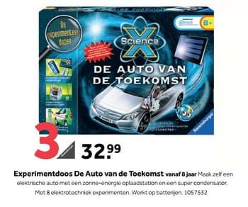 Aanbiedingen Experimentdoos de auto van de toekomst - Ravensburger - Geldig van 25/09/2017 tot 10/12/2017 bij Intertoys