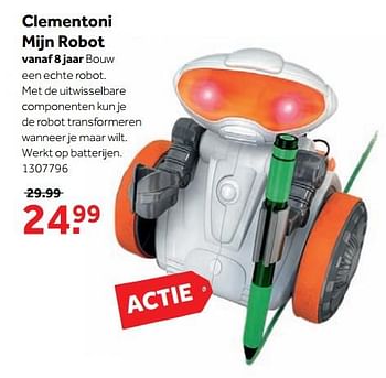 Aanbiedingen Clementoni mijn robot - Clementoni - Geldig van 25/09/2017 tot 10/12/2017 bij Intertoys