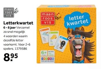 Aanbiedingen Letterkwartet - Huismerk - Intertoys - Geldig van 25/09/2017 tot 10/12/2017 bij Intertoys