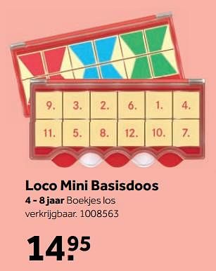 Aanbiedingen Loco mini basisdoos - Loco - Geldig van 25/09/2017 tot 10/12/2017 bij Intertoys