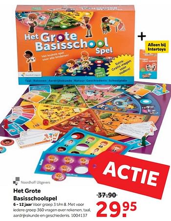 Aanbiedingen Het grote basisschoolspel - Noordhoff - Geldig van 25/09/2017 tot 10/12/2017 bij Intertoys