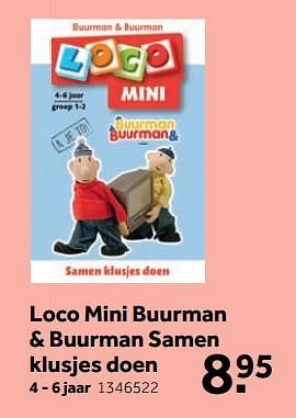 Aanbiedingen Loco mini buurman + buurman samen klusjes doen - Loco - Geldig van 25/09/2017 tot 10/12/2017 bij Intertoys