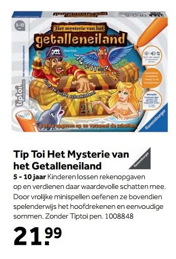 Aanbiedingen Tip toi het mysterie van het getalleneiland - Tiptoi - Geldig van 25/09/2017 tot 10/12/2017 bij Intertoys