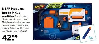 Aanbiedingen Nerf modulus recon mk11 - Nerf - Geldig van 25/09/2017 tot 10/12/2017 bij Intertoys