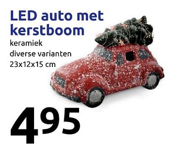 Aanbiedingen Led auto met kerstboom - Huismerk - Action - Geldig van 27/09/2017 tot 03/10/2017 bij Action