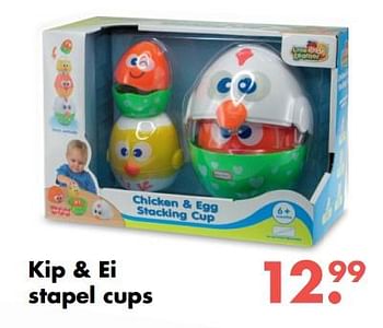 Aanbiedingen Kip + ei stapel cups - Hap P Kids - Geldig van 09/10/2017 tot 06/12/2017 bij Multi Bazar
