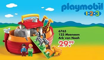 Aanbiedingen 6765 123 meeneem ark van noah - Playmobil - Geldig van 09/10/2017 tot 06/12/2017 bij Multi Bazar