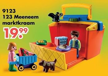 Aanbiedingen 9123 123 meeneem marktkraam - Playmobil - Geldig van 09/10/2017 tot 06/12/2017 bij Multi Bazar