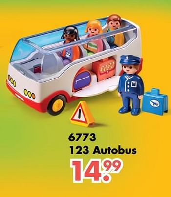 Aanbiedingen 6773 123 autobus - Playmobil - Geldig van 09/10/2017 tot 06/12/2017 bij Multi Bazar