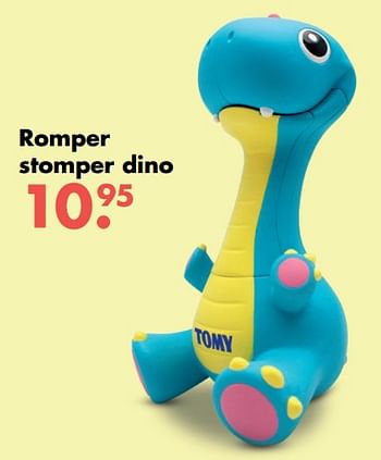Aanbiedingen Romper stomper dino - Tomy - Geldig van 09/10/2017 tot 06/12/2017 bij Multi Bazar
