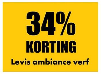 Aanbiedingen 34% korting levis ambiance muurverf - Levis - Geldig van 02/10/2017 tot 16/11/2017 bij Multi Bazar