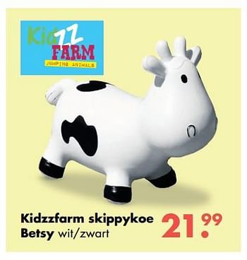Aanbiedingen Kidzzfarm skippykoe betsy wit-zwart - Kidzzfarm - Geldig van 09/10/2017 tot 06/12/2017 bij Multi Bazar