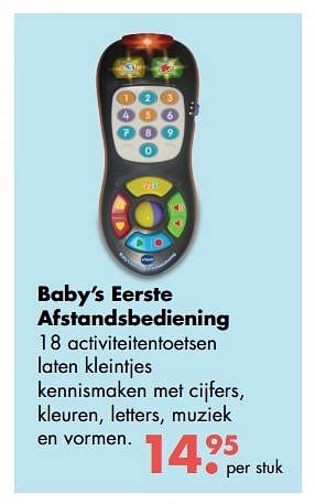 Aanbiedingen Baby`s eerste afstandsbediening - Vtech - Geldig van 09/10/2017 tot 06/12/2017 bij Multi Bazar