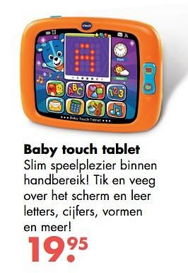 Aanbiedingen Baby touch tablet - Vtech - Geldig van 09/10/2017 tot 06/12/2017 bij Multi Bazar