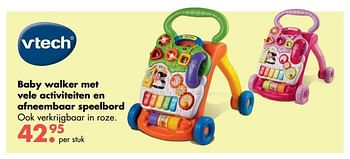 Aanbiedingen Baby walker met vele activiteiten en afneembaar speelbord - Vtech - Geldig van 09/10/2017 tot 06/12/2017 bij Multi Bazar