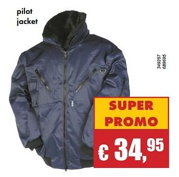 Aanbiedingen Pilot jacket - Huismerk - Multi Bazar - Geldig van 02/10/2017 tot 16/11/2017 bij Multi Bazar