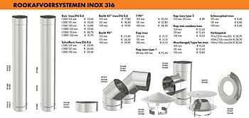 Aanbiedingen Rookafvoersysteem buis inox 316 0,6 l.500 125mm - Huismerk - Multi Bazar - Geldig van 02/10/2017 tot 16/11/2017 bij Multi Bazar