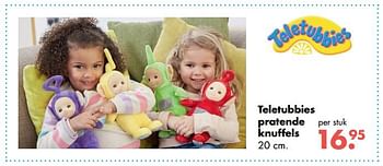 Aanbiedingen Teletubbies pratende knuffels - Teletubbies  - Geldig van 09/10/2017 tot 06/12/2017 bij Multi Bazar