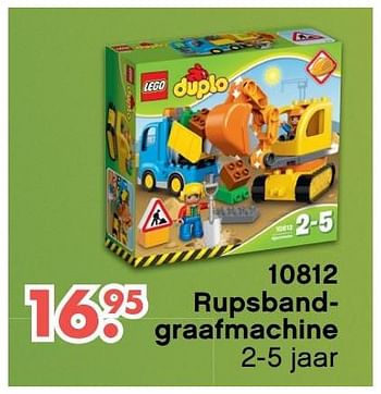 Aanbiedingen 10812 rupsbandgraafmachine - Lego - Geldig van 09/10/2017 tot 06/12/2017 bij Multi Bazar