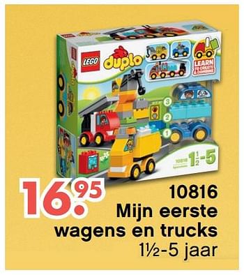 Aanbiedingen 10816 mijn eerste wagens en trucks - Lego - Geldig van 09/10/2017 tot 06/12/2017 bij Multi Bazar
