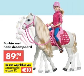 Aanbiedingen Barbie met haar droompaard - Mattel - Geldig van 09/10/2017 tot 06/12/2017 bij Multi Bazar