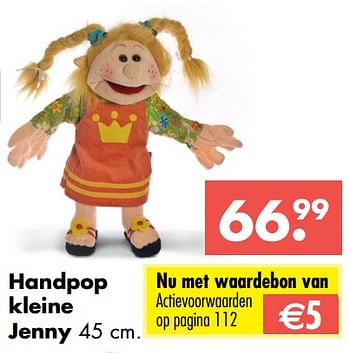 Aanbiedingen Handpop kleine jenny - Living Puppets - Geldig van 09/10/2017 tot 06/12/2017 bij Multi Bazar