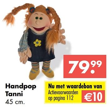 Aanbiedingen Handpop tanni - Living Puppets - Geldig van 09/10/2017 tot 06/12/2017 bij Multi Bazar