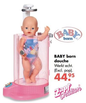 Aanbiedingen Baby born douche - Baby Born - Geldig van 09/10/2017 tot 06/12/2017 bij Multi Bazar