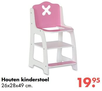 Aanbiedingen Houten kinderstoel - Huismerk - Multi Bazar - Geldig van 09/10/2017 tot 06/12/2017 bij Multi Bazar